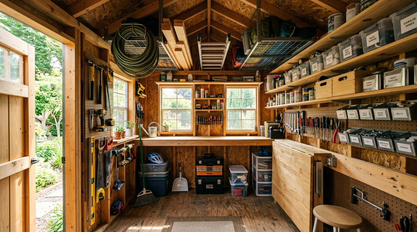 Bright Painted Shed